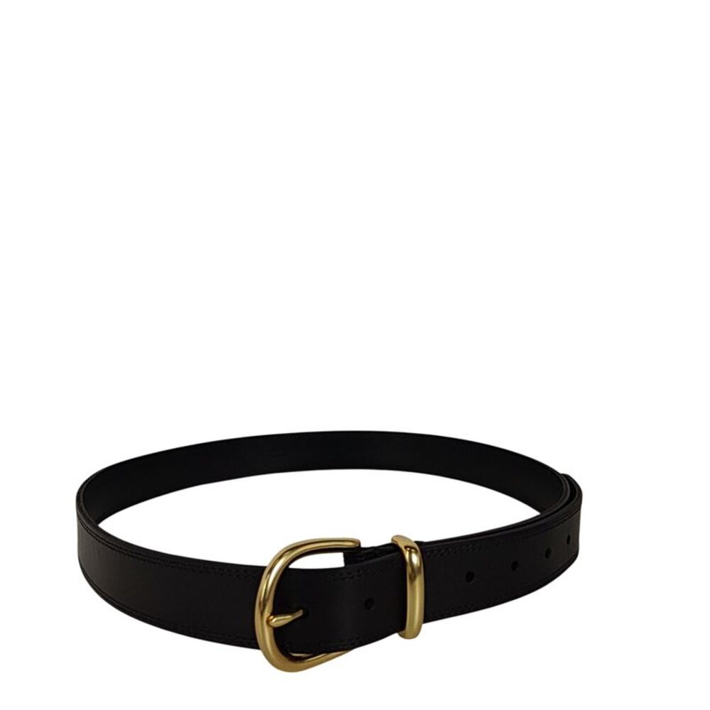 Quince Allegra European Leather Belt Black OS-61778175915-1396766-$50